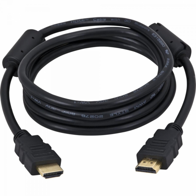 Cabo HDMI com Filtro 1.4 3D 3m HDF-102/3M Preto FORTREK