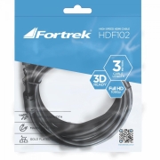 Cabo HDMI com Filtro 1.4 3D 3m HDF-102/3M Preto FORTREK