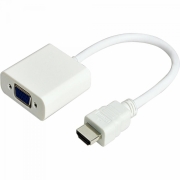 Conversor HDMI x VGA com Áudio ADAP0038 Branco STORM