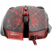 Mouse Gamer USB 3200DPI SPIDER 2 OM-705 Preto/Vermelho FORTREK