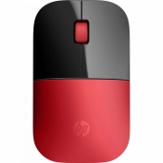 Mouse sem Fio USB 1200 DPI Z3700 Preto/Vermelho HP