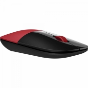 Mouse sem Fio USB 1200 DPI Z3700 Preto/Vermelho HP