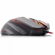 Mouse Gamer SPIDER VENOM OM-704 Preto/Vermelho FORTREK