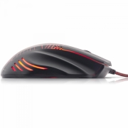 Mouse Gamer SPIDER VENOM OM-704 Preto/Vermelho FORTREK