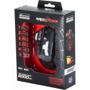 Mouse Gamer SPIDER VENOM OM-704 Preto/Vermelho FORTREK