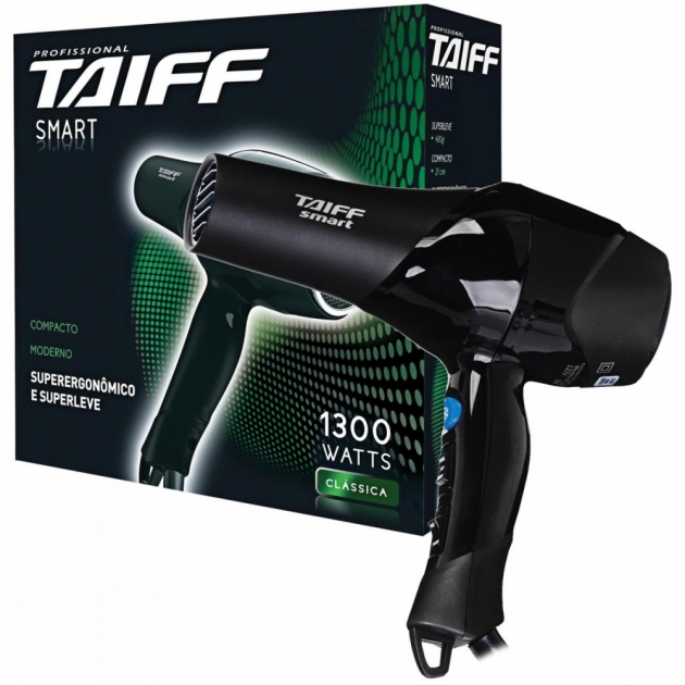 Secador de Cabelo 1300W 220V SMART Preto TAIFF