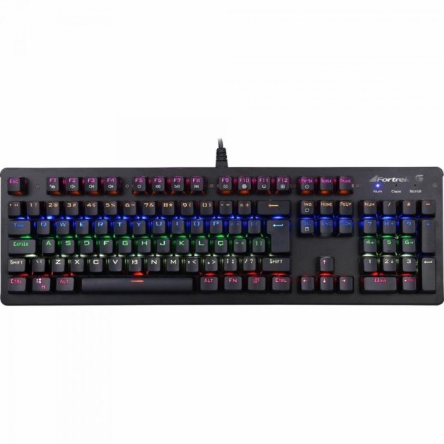 Teclado Gamer Mecânico K5 RGB Preto FORTREK