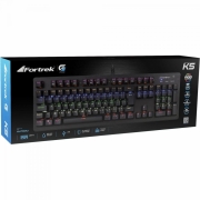 Teclado Gamer Mecânico K5 RGB Preto FORTREK