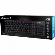 Teclado Gamer Mecânico K5 RGB Preto FORTREK