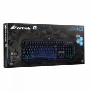 Teclado Gamer Pro K3 RGB Preto FORTREK