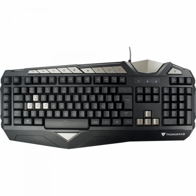 Teclado Gamer USB TK25 Preto THUNDERX3