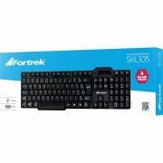 Teclado Standard USB SKL-105 Preto FORTREK