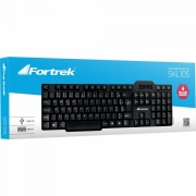 Teclado Standard USB SKL-105 Preto FORTREK